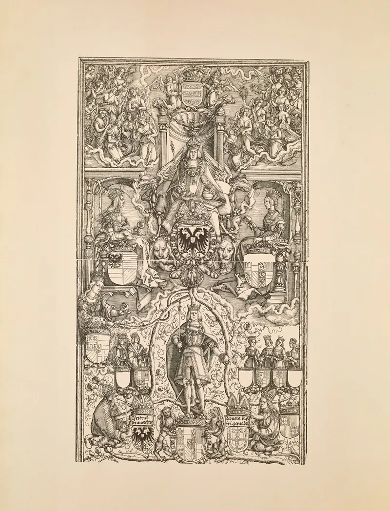 Die Ehrenpforte Des Kaisers Maximilian I Pl 13 Wall Art by Eduard Chmelarz - High-Resolution Digital Print