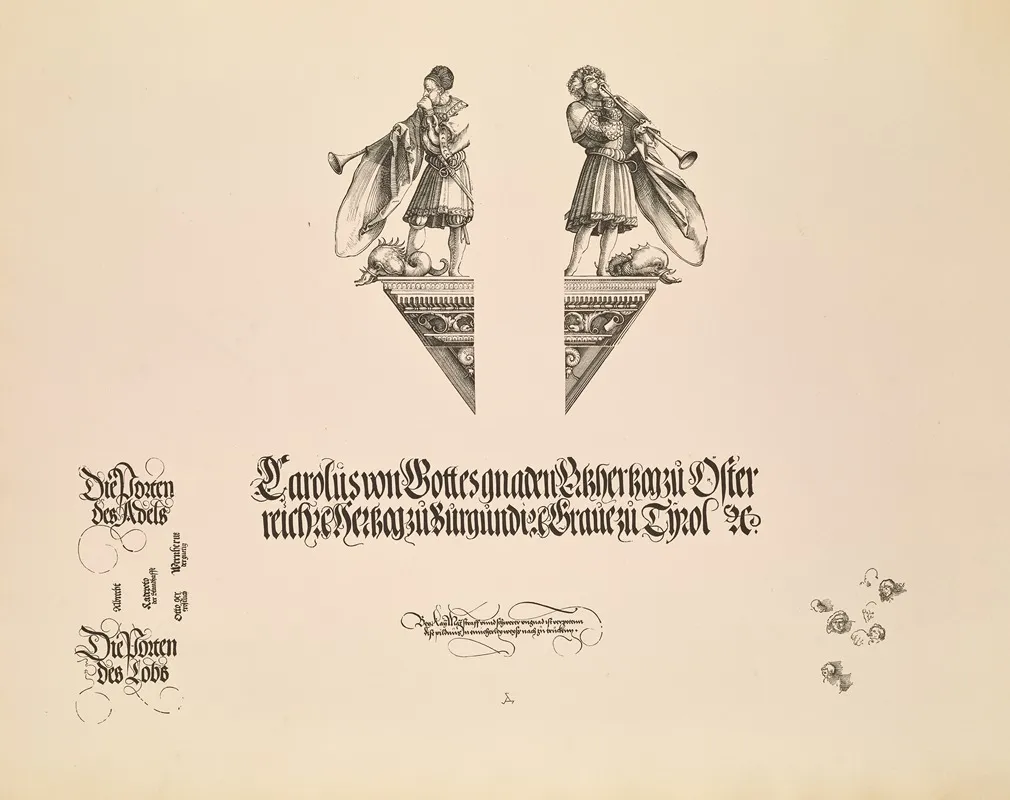 Die Ehrenpforte Des Kaisers Maximilian I Pl 16 Wall Art by Eduard Chmelarz - High-Resolution Digital Print
