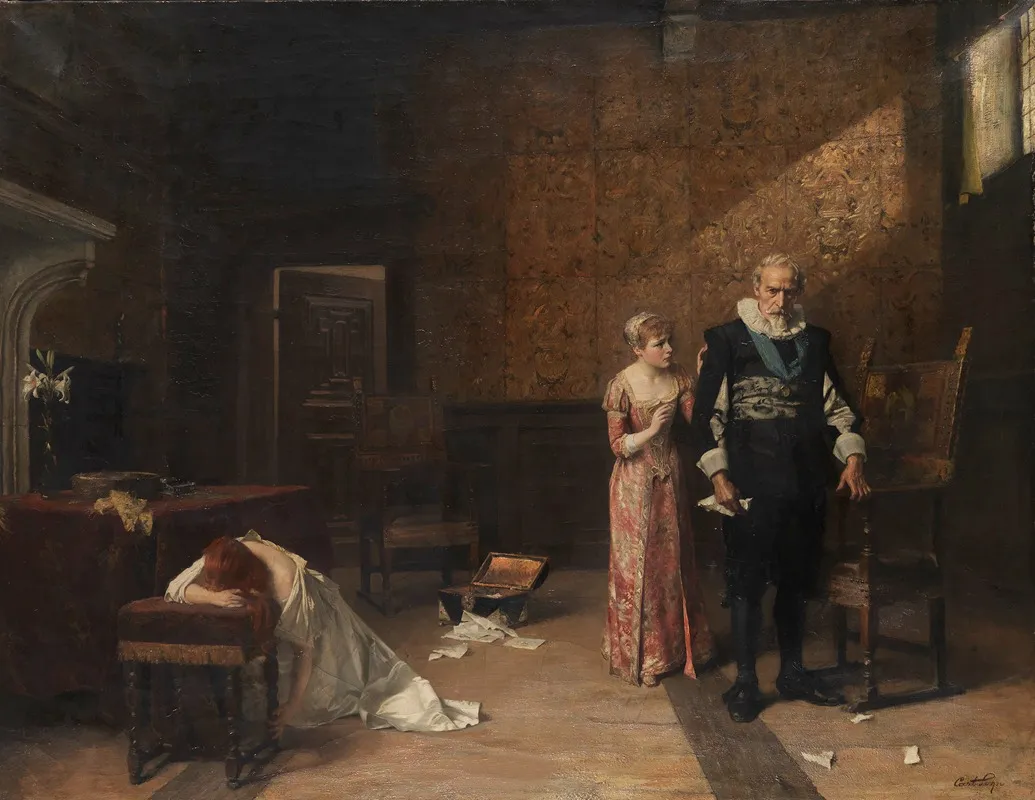 Die Entdeckten Liebesbriefe Wall Art by Carl Rudolf Sohn - High-Resolution Digital Print