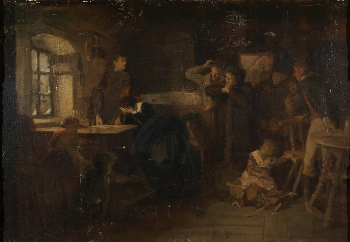 Die Ereilten Fluchtlinge 2 Wall Art by Eduard Kurzbauer - High-Resolution Digital Print