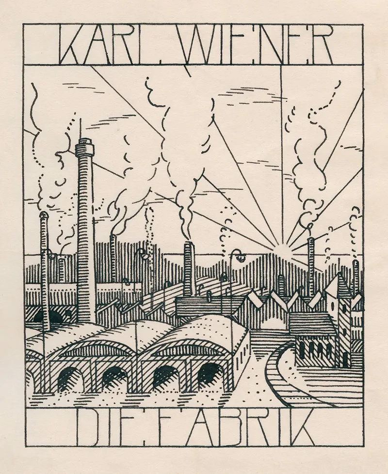 Die Fabrik Wall Art by Karl Wiener - High-Resolution Digital Print