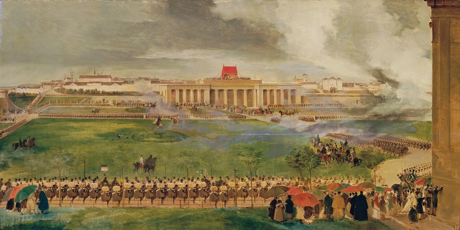 Die Feldmesse Am Auseren Burgplatz Am 13 April 1826 Wall Art by Peter Fendi - High-Resolution Digital Print