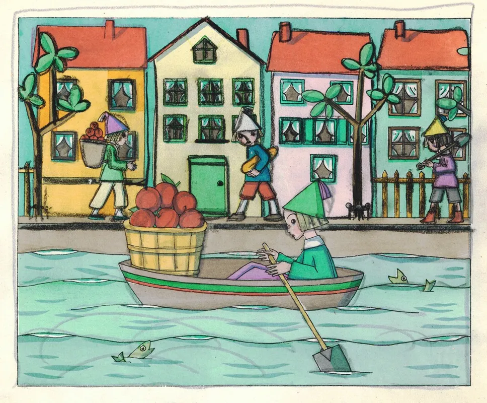 Die Fischreise Pl 07 Wall Art by Tom Seidmann-Freud - High-Resolution Digital Print