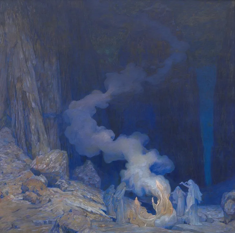 Die Flamme Wall Art by Wilhelm Bernatzik - High-Resolution Digital Print