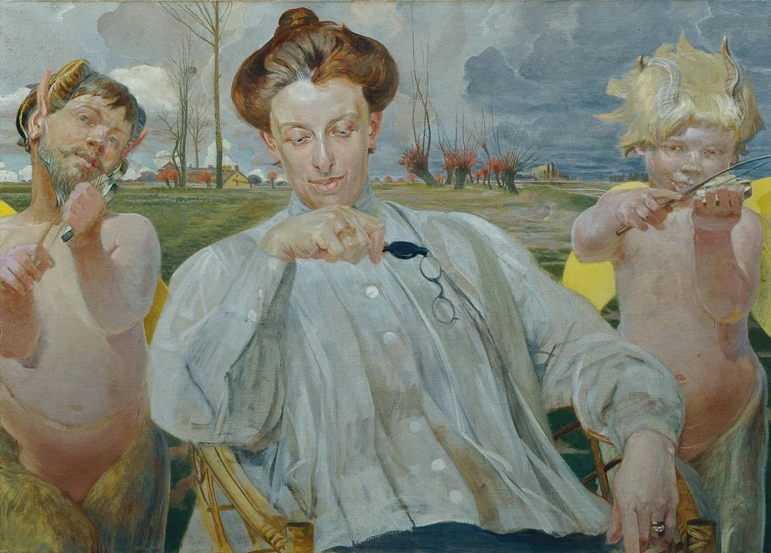 Die Frau Des Kunstlers Wall Art by Jacek Malczewski - High-Resolution Digital Print
