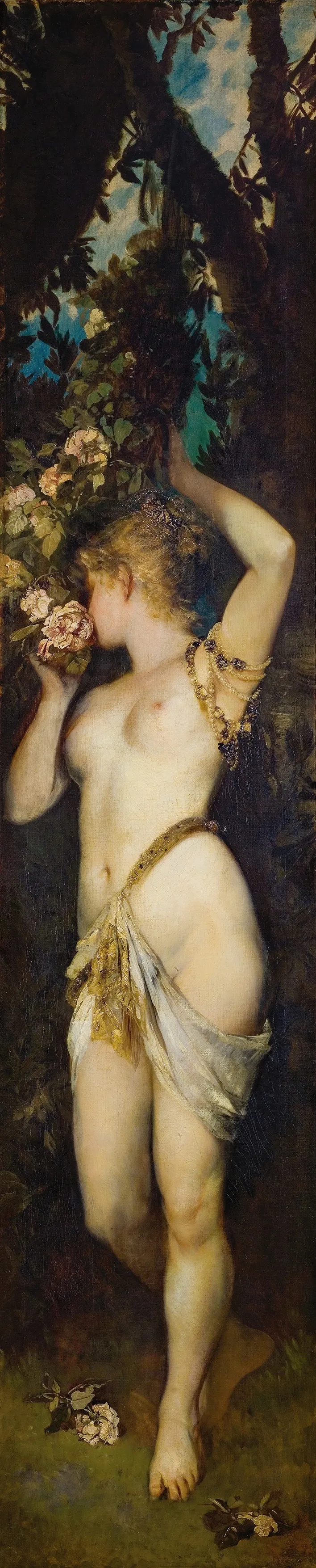 Die Funf Sinne Der Geruch Wall Art by Hans Makart - High-Resolution Digital Print