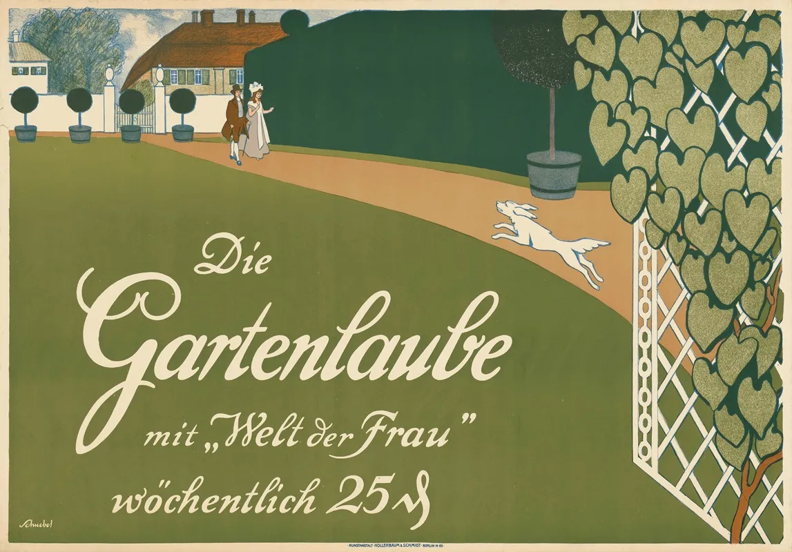 Die Gartenlaube Mit Welt Der Frau Wall Art by Karl Schnebel - High-Resolution Digital Print