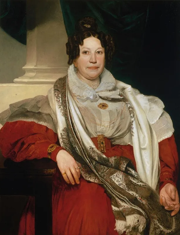 Die Gastwirtin Barbara Meyer Wall Art by Johann Baptist Reiter - High-Resolution Digital Print