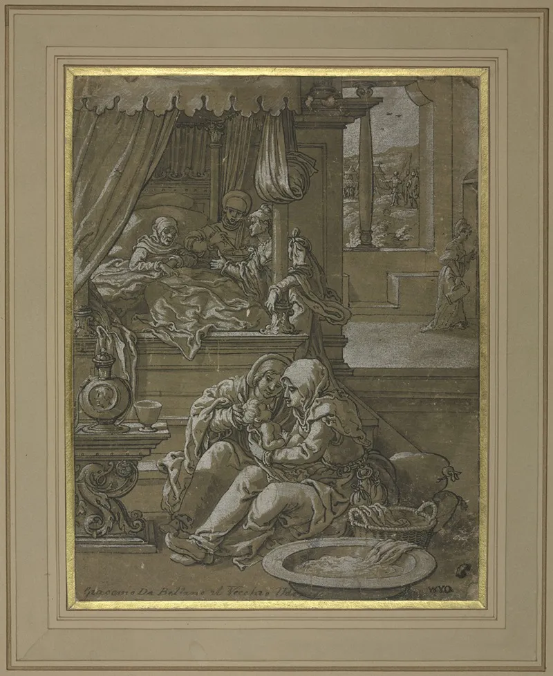 Die Geburt Johannes Des Taufers Wall Art by Jan Swart van Groningen - High-Resolution Digital Print