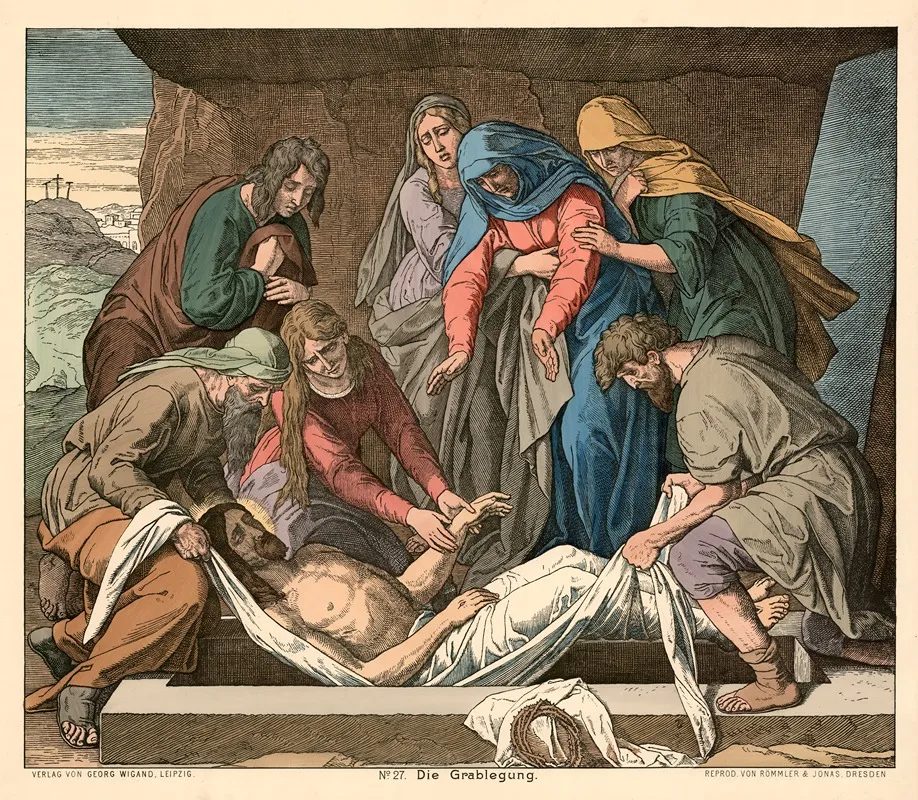 Die Grablegung The Burial Of Christ