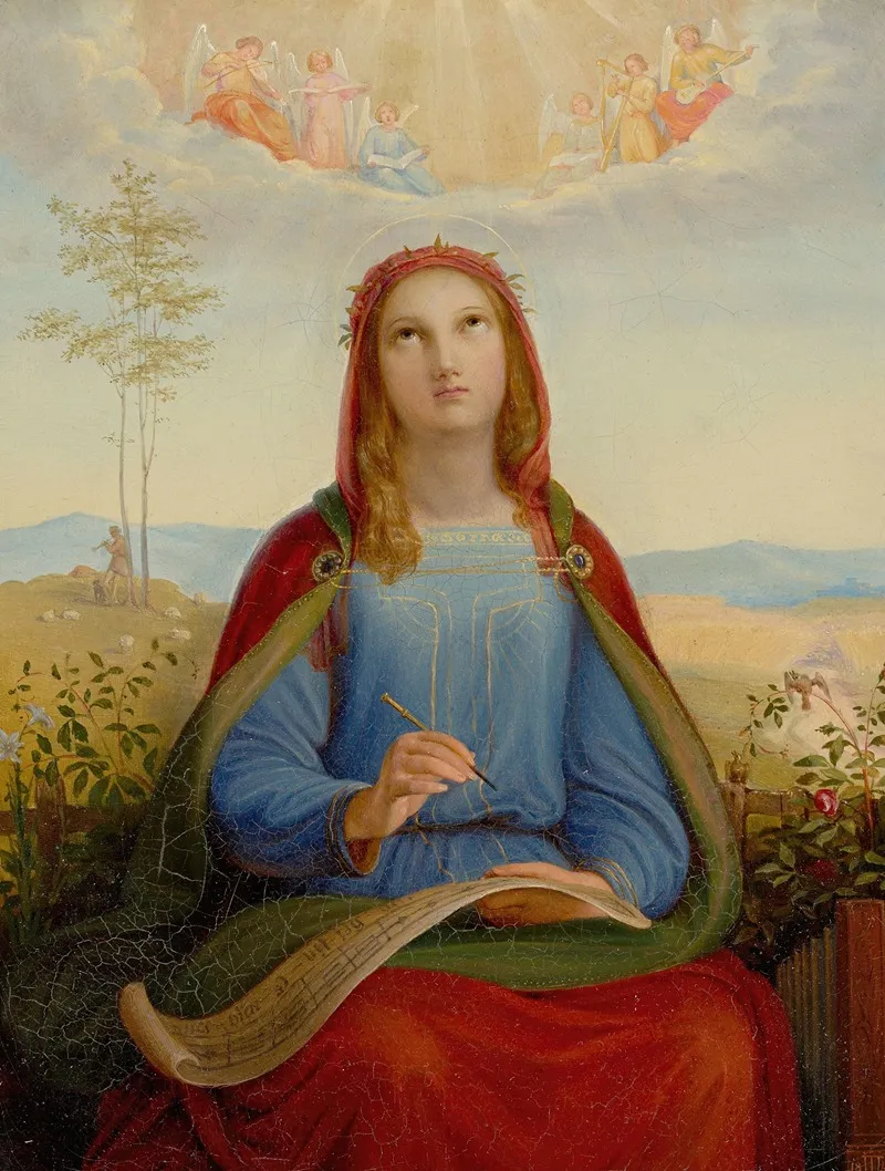 Die Heilige Cacilie Wall Art by Johann Jakob Jung - High-Resolution Digital Print