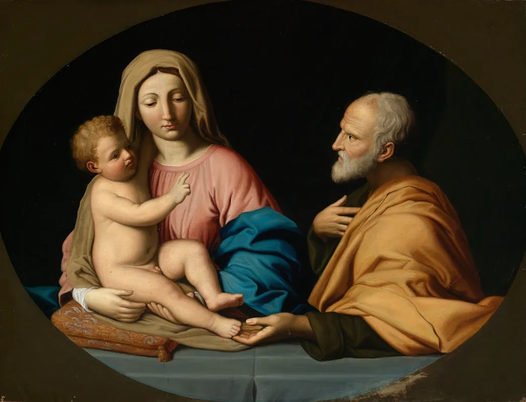Die Heilige Familie 2 Wall Art by Giovanni Battista Salvi da Sassoferrato - High-Resolution Digital Print
