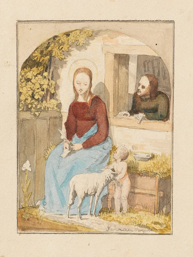 Die Heilige Familie 3 Wall Art by Johann von Schraudolph - High-Resolution Digital Print