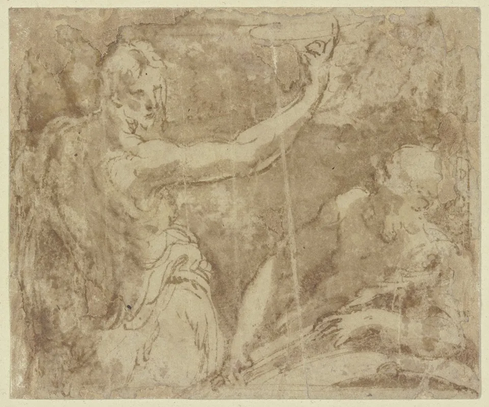 Die Heiligen Johannes Der Taufer Und Hieronymus