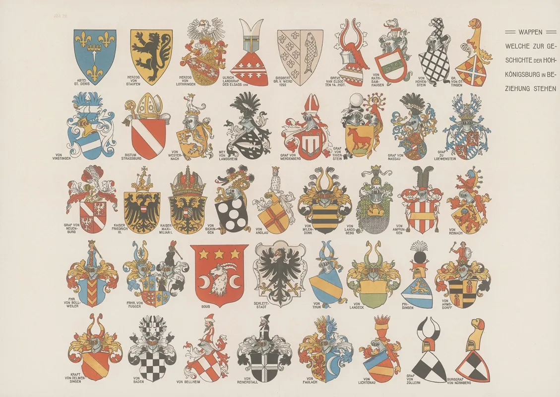 Die Hohkonigsburg Im Elsass Baugeschichtliche Untersuchung Und Bericht Uber Die Wiederherstellung Wall Art by Bodo Ebhardt - High-Resolution Digital Print