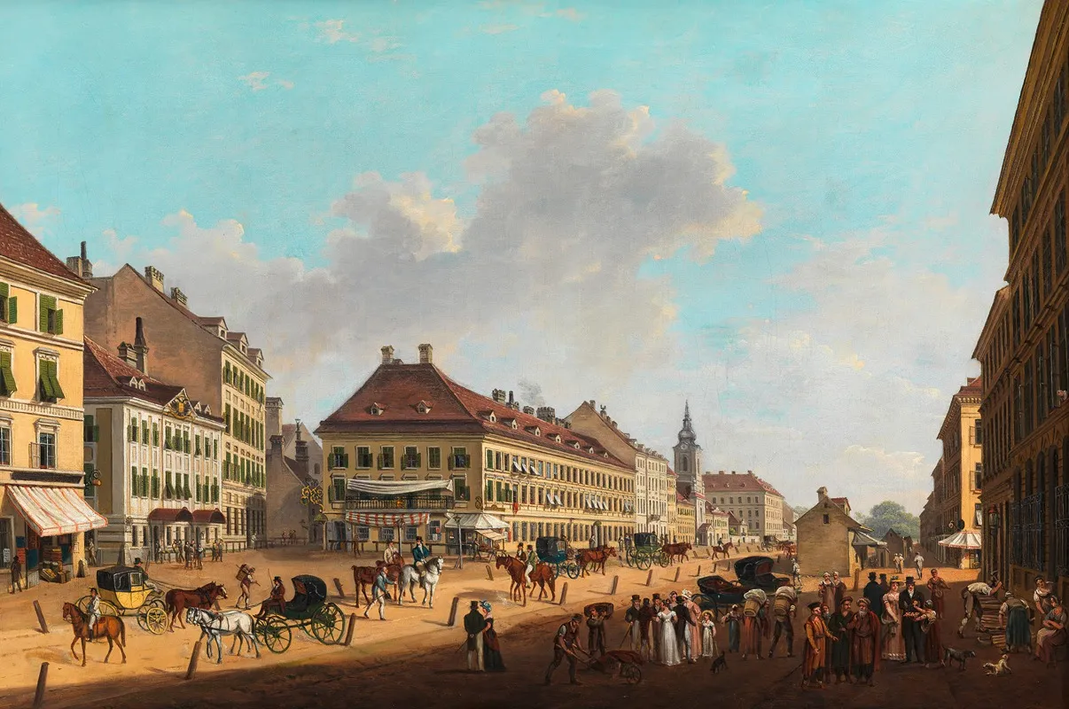 Die Jagerzeile Mit Dem Leopoldstadter Theater
