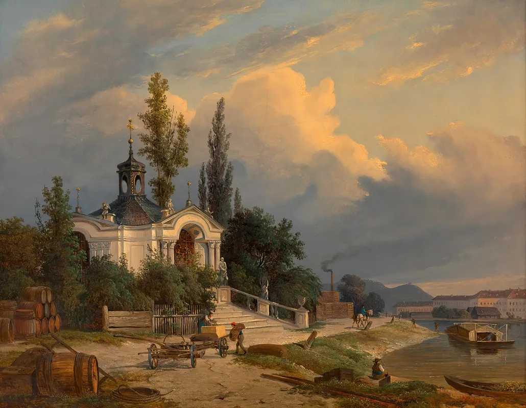 Die Johannes Nepomuk Kapelle Auf Dem Schanzel Wall Art by Heinrich Peyer - High-Resolution Digital Print