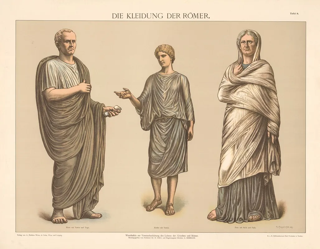 Die Kleidung Der Romer Wall Art by A. Pichlers Witwe &amp; Sohn - High-Resolution Digital Print