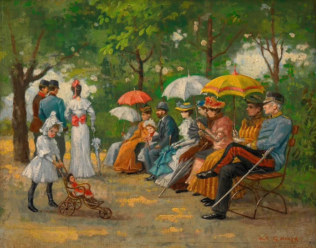 Die Lasterallee Im Wiener Prater Wall Art by Wilhelm Gause - High-Resolution Digital Print