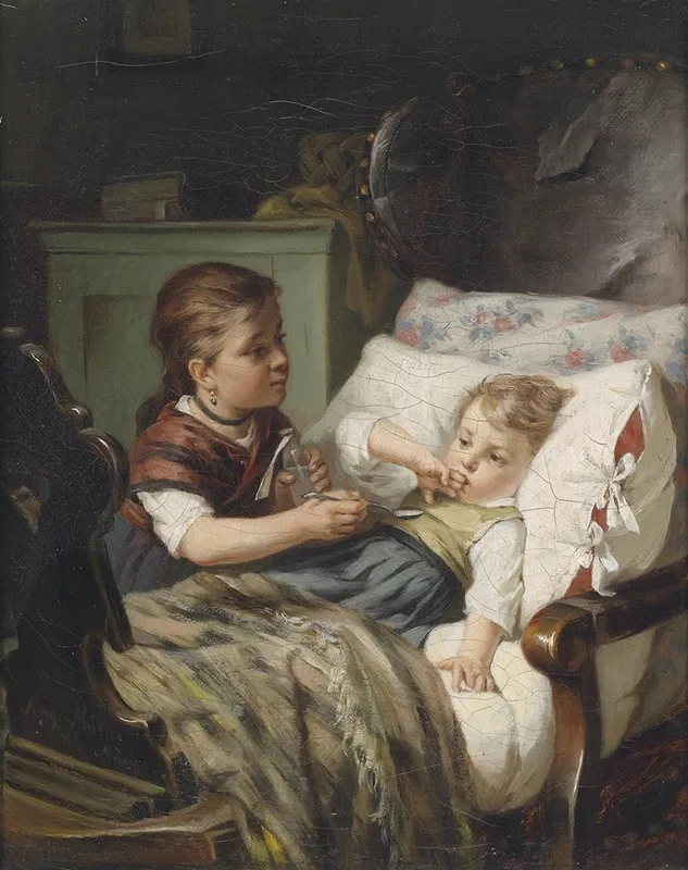 Die Medizin Wall Art by August Müller - High-Resolution Digital Print