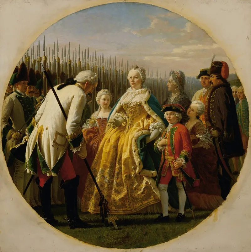 Die Musterung Bei Solenau Im Jahr 1749