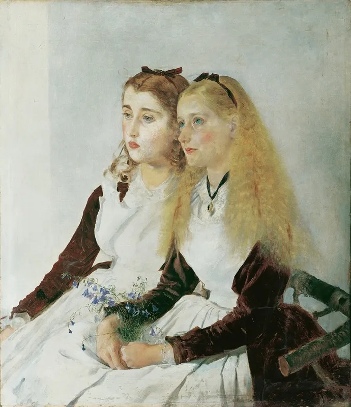 Die Nichten Des Kunstlers Elisabeth Und Maja