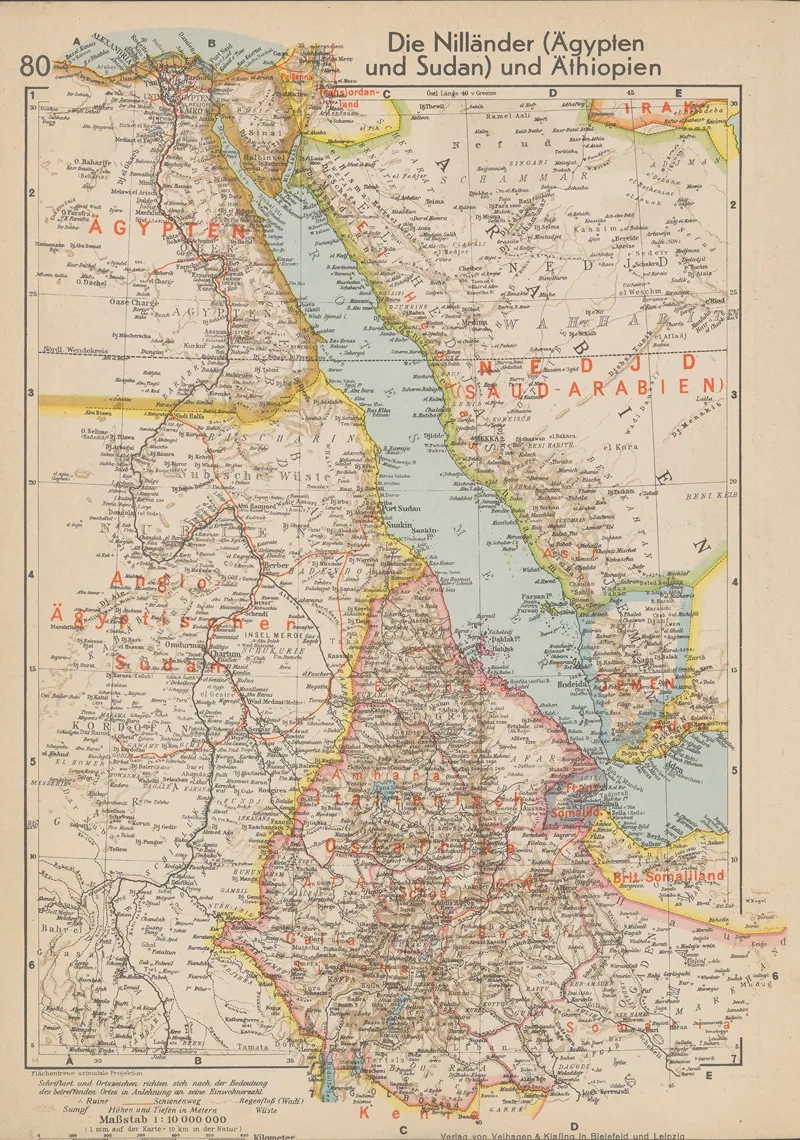Die Nillander Agypten Und Sudan Und Athiopien Wall Art by Wolfgang Preuss - High-Resolution Digital Print