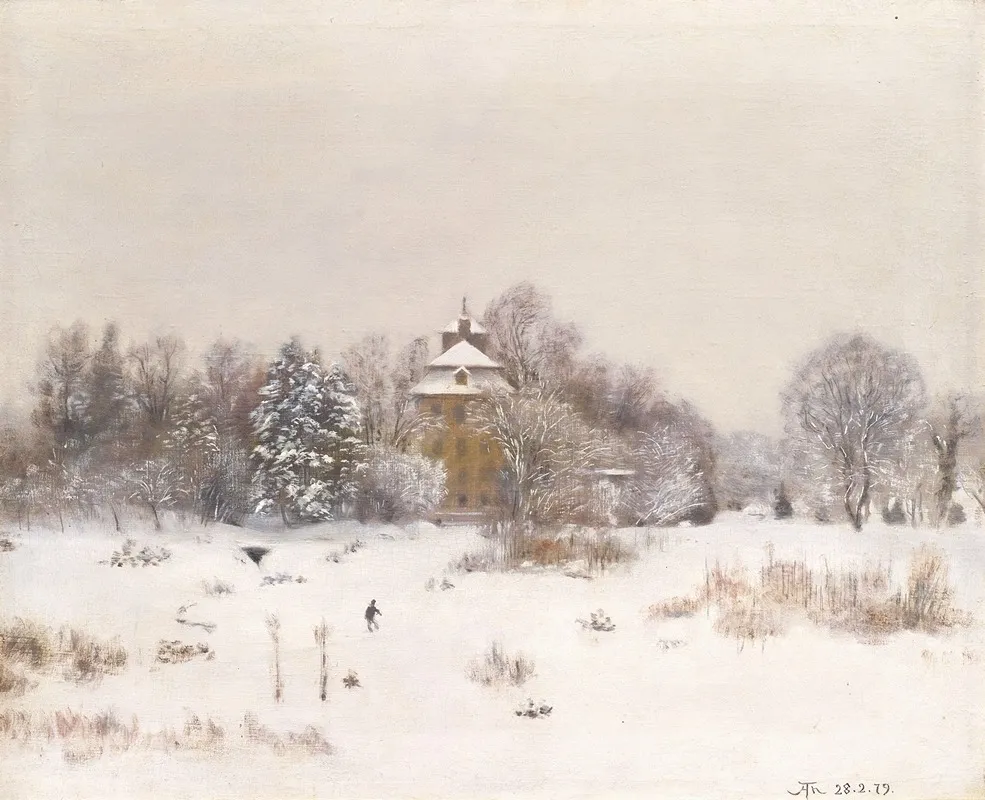 Die Oede Bei Frankfurt Im Winter