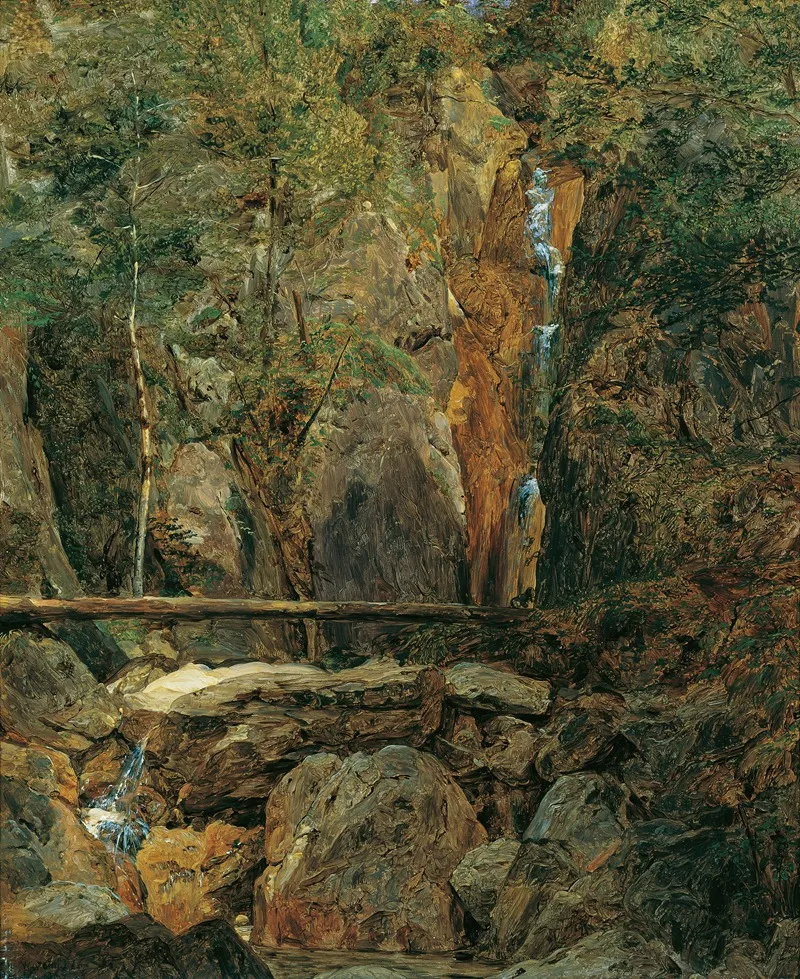 Die Rettenbachwildnis Bei Ischl Wall Art by Ferdinand Georg Waldmüller - High-Resolution Digital Print
