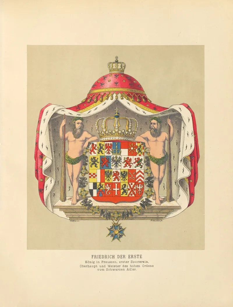 Die Ritter Des Koniglich Preussichen Hohen Ordens Pl 02 Wall Art by W. Moeser - High-Resolution Digital Print