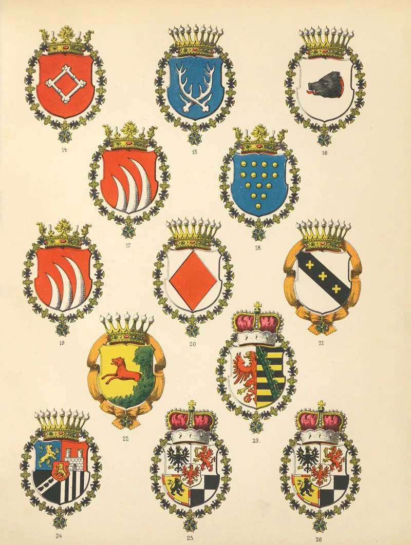 Die Ritter Des Koniglich Preussichen Hohen Ordens Pl 04 Wall Art by W. Moeser - High-Resolution Digital Print