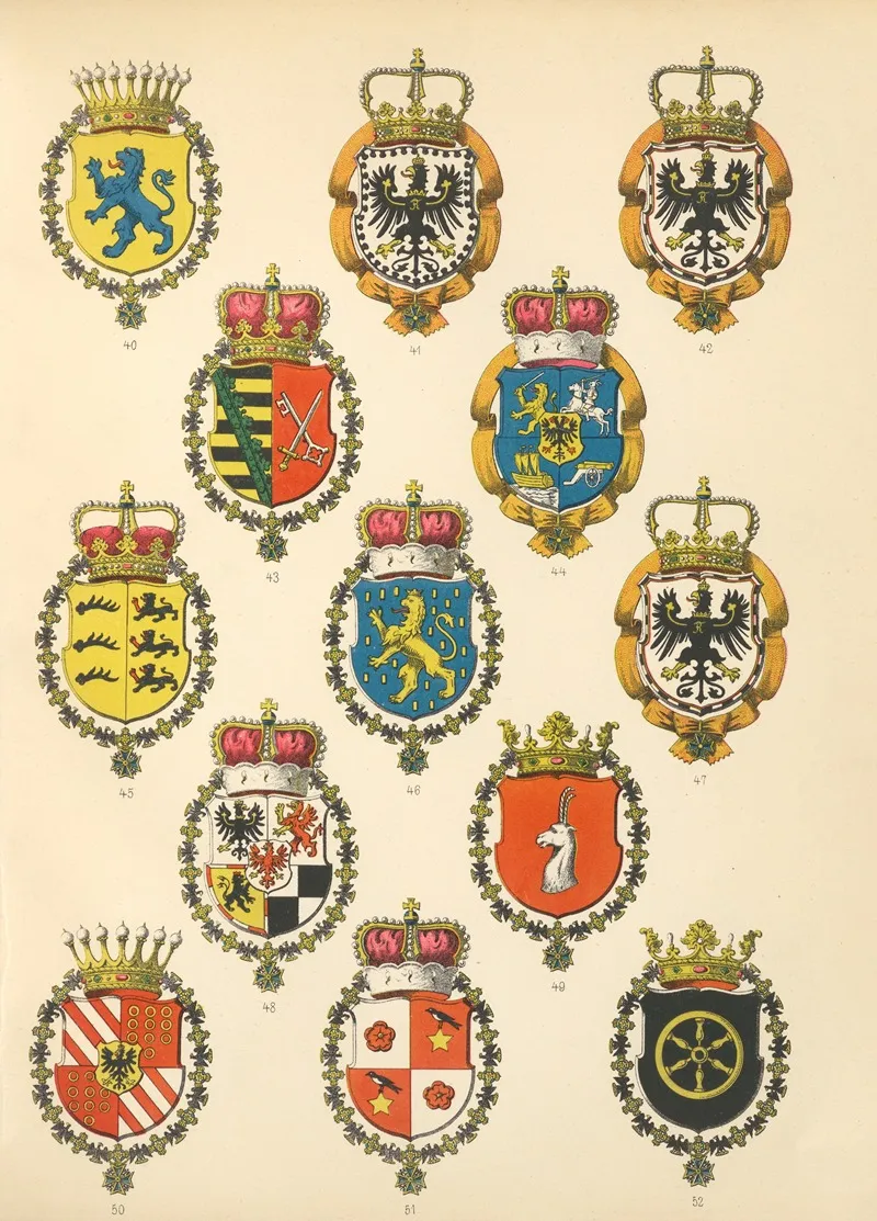 Die Ritter Des Koniglich Preussichen Hohen Ordens Pl 06 Wall Art by W. Moeser - High-Resolution Digital Print