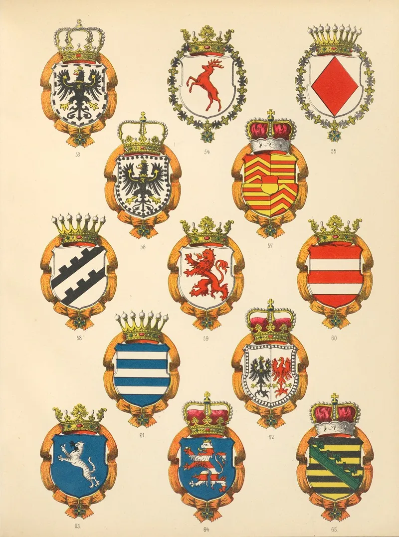 Die Ritter Des Koniglich Preussichen Hohen Ordens Pl 07 Wall Art by W. Moeser - High-Resolution Digital Print