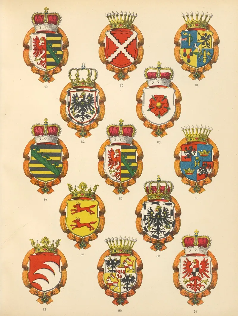 Die Ritter Des Koniglich Preussichen Hohen Ordens Pl 09 Wall Art by W. Moeser - High-Resolution Digital Print
