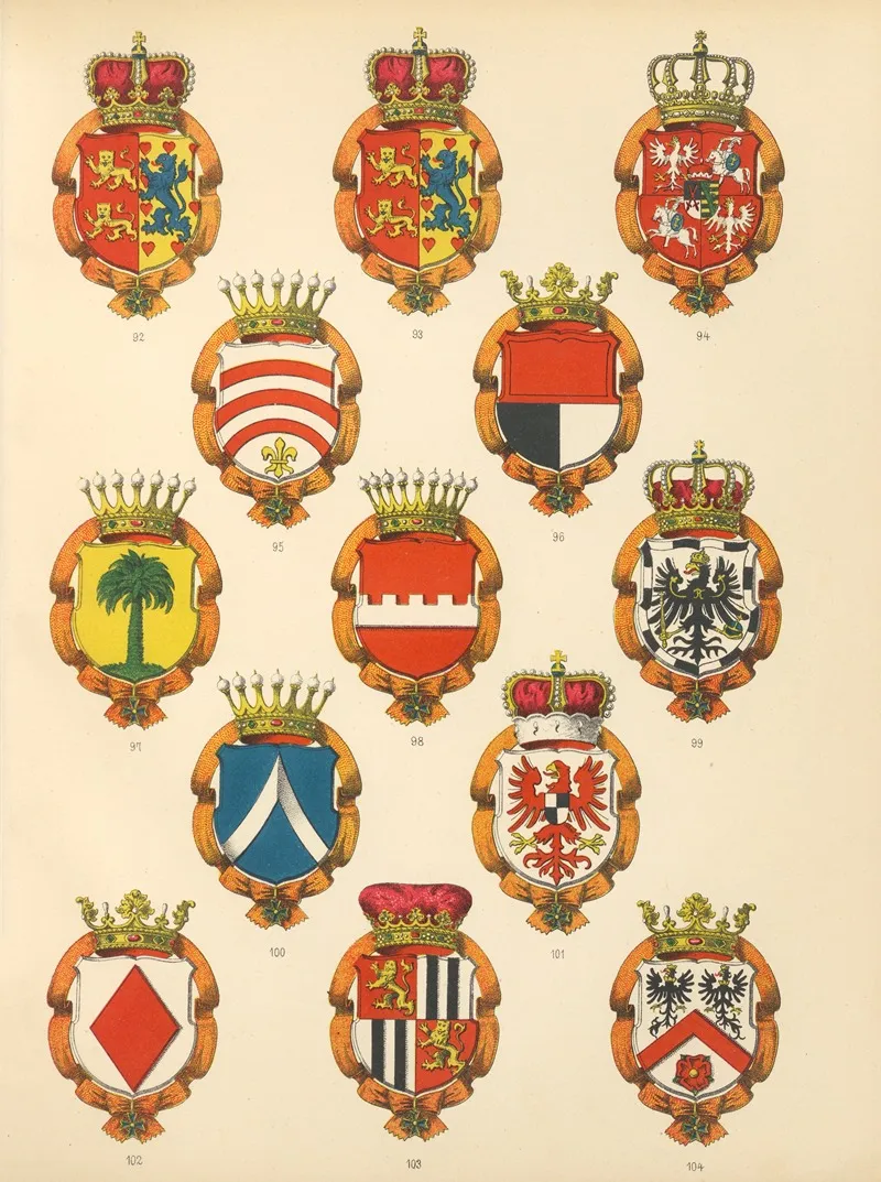 Die Ritter Des Koniglich Preussichen Hohen Ordens Pl 10 Wall Art by W. Moeser - High-Resolution Digital Print