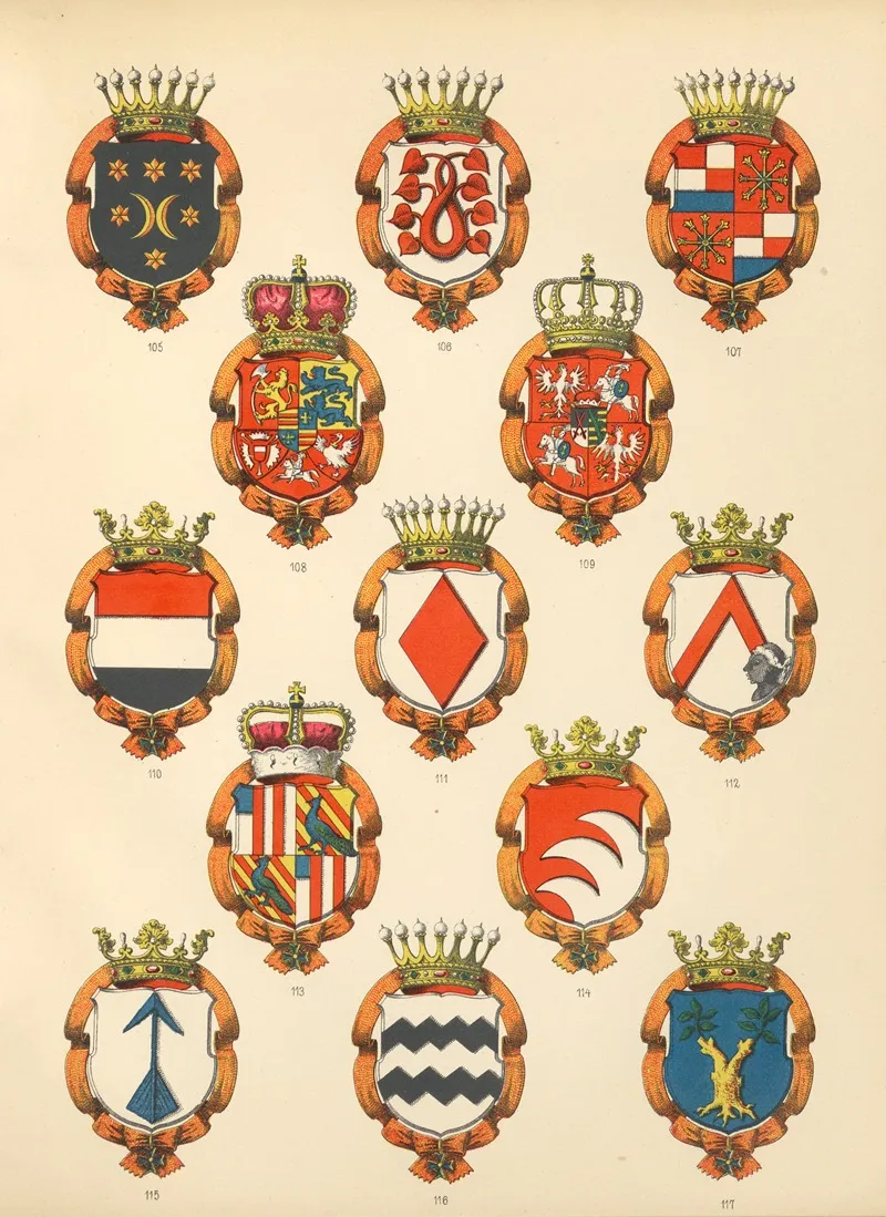 Die Ritter Des Koniglich Preussichen Hohen Ordens Pl 11 Wall Art by W. Moeser - High-Resolution Digital Print