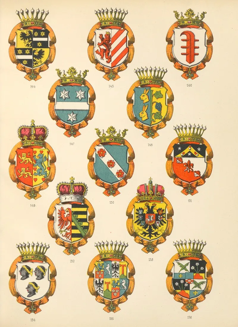 Die Ritter Des Koniglich Preussichen Hohen Ordens Pl 14 Wall Art by W. Moeser - High-Resolution Digital Print