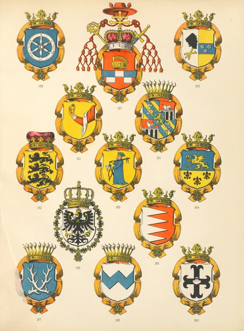 Die Ritter Des Koniglich Preussichen Hohen Ordens Pl 15 Wall Art by W. Moeser - High-Resolution Digital Print