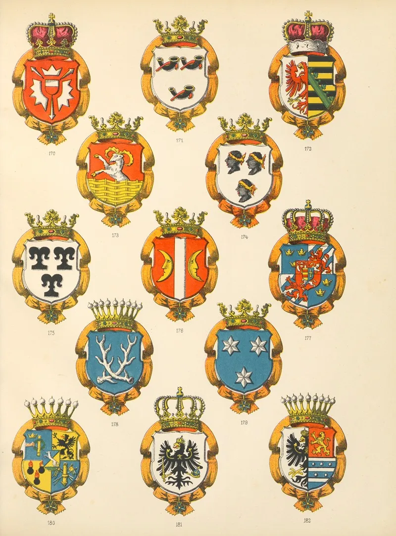 Die Ritter Des Koniglich Preussichen Hohen Ordens Pl 16 Wall Art by W. Moeser - High-Resolution Digital Print