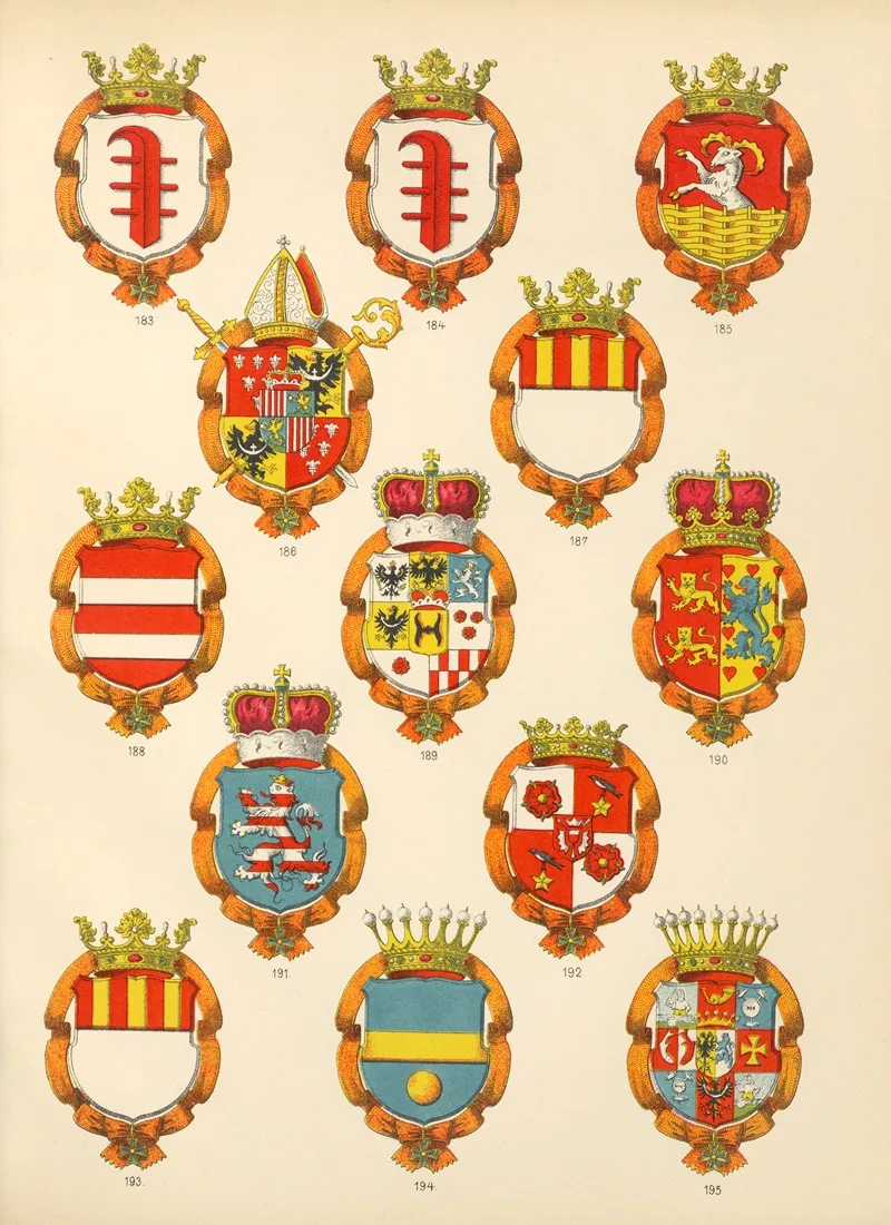 Die Ritter Des Koniglich Preussichen Hohen Ordens Pl 17 Wall Art by W. Moeser - High-Resolution Digital Print