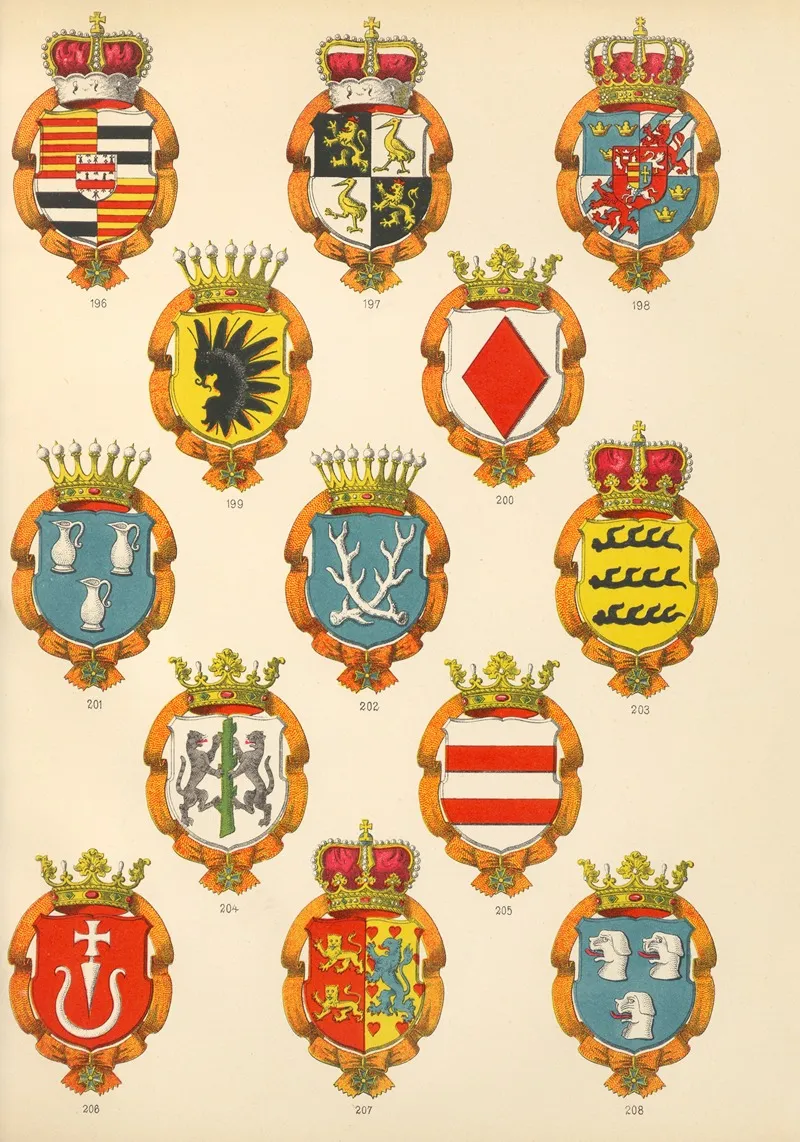 Die Ritter Des Koniglich Preussichen Hohen Ordens Pl 18 Wall Art by W. Moeser - High-Resolution Digital Print