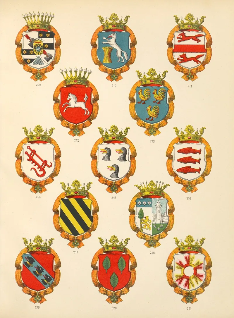 Die Ritter Des Koniglich Preussichen Hohen Ordens Pl 19 Wall Art by W. Moeser - High-Resolution Digital Print