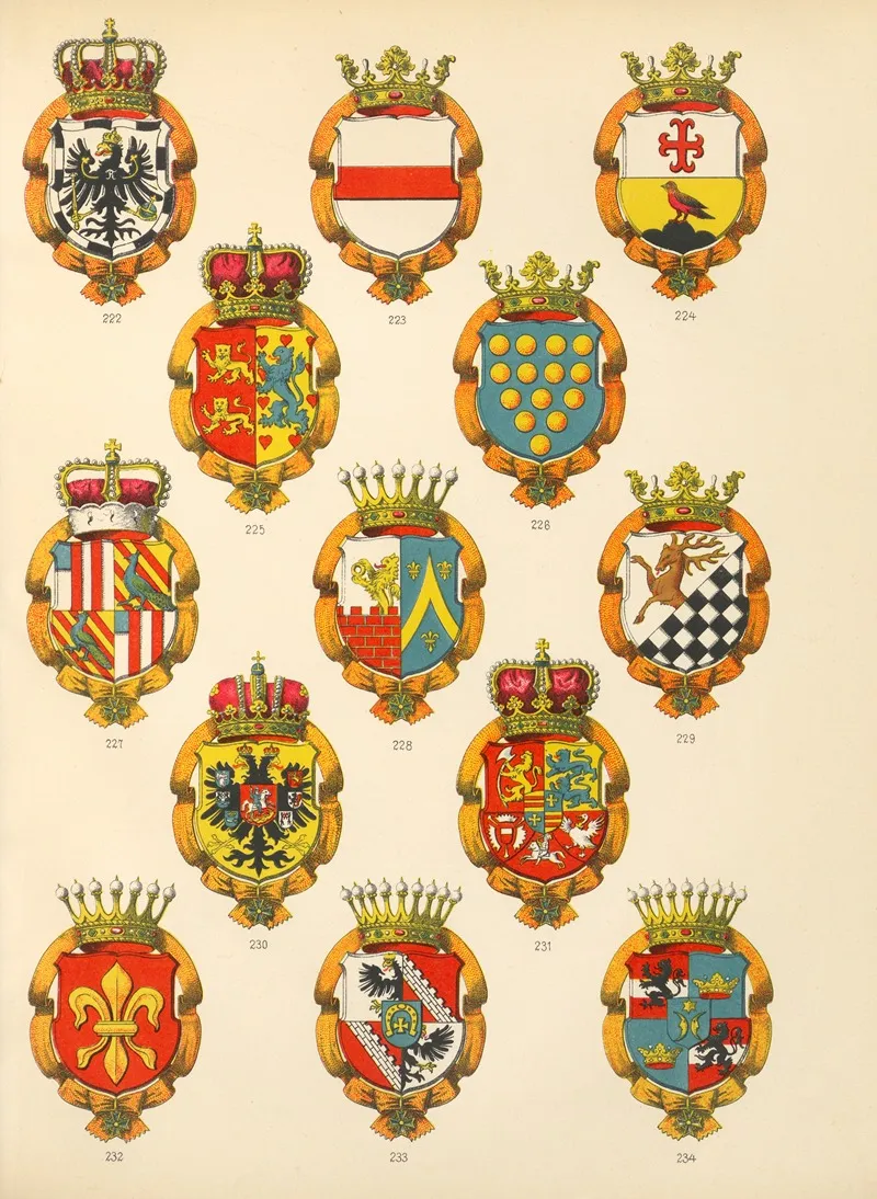 Die Ritter Des Koniglich Preussichen Hohen Ordens Pl 20 Wall Art by W. Moeser - High-Resolution Digital Print
