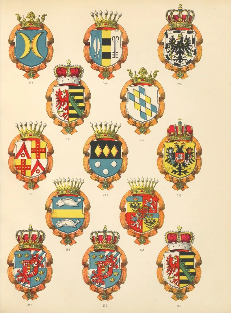Die Ritter Des Koniglich Preussichen Hohen Ordens Pl 22 Wall Art by W. Moeser - High-Resolution Digital Print
