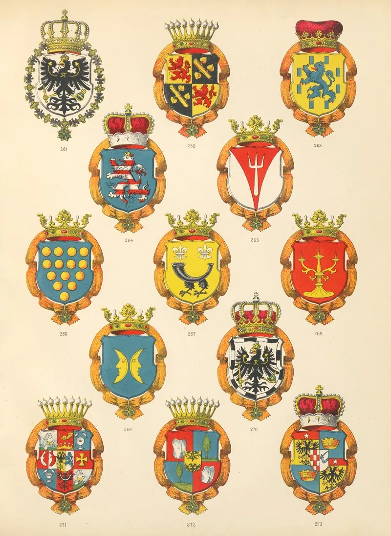 Die Ritter Des Koniglich Preussichen Hohen Ordens Pl 23 Wall Art by W. Moeser - High-Resolution Digital Print