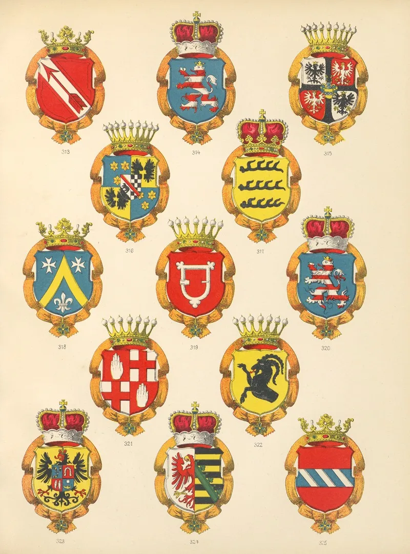 Die Ritter Des Koniglich Preussichen Hohen Ordens Pl 27 Wall Art by W. Moeser - High-Resolution Digital Print
