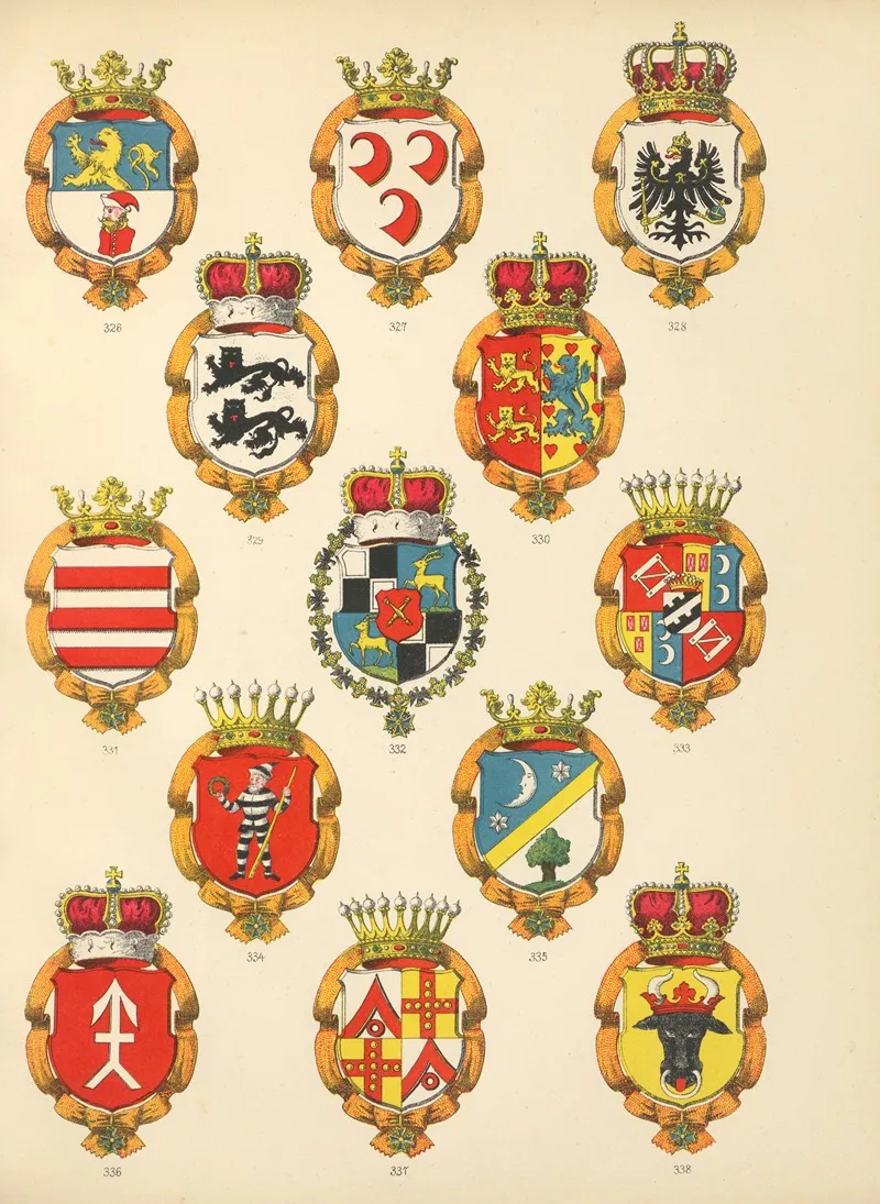 Die Ritter Des Koniglich Preussichen Hohen Ordens Pl 28 Wall Art by W. Moeser - High-Resolution Digital Print