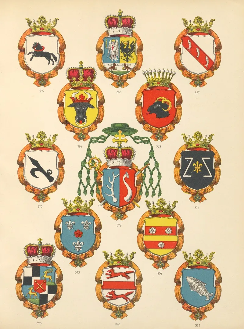 Die Ritter Des Koniglich Preussichen Hohen Ordens Pl 31 Wall Art by W. Moeser - High-Resolution Digital Print