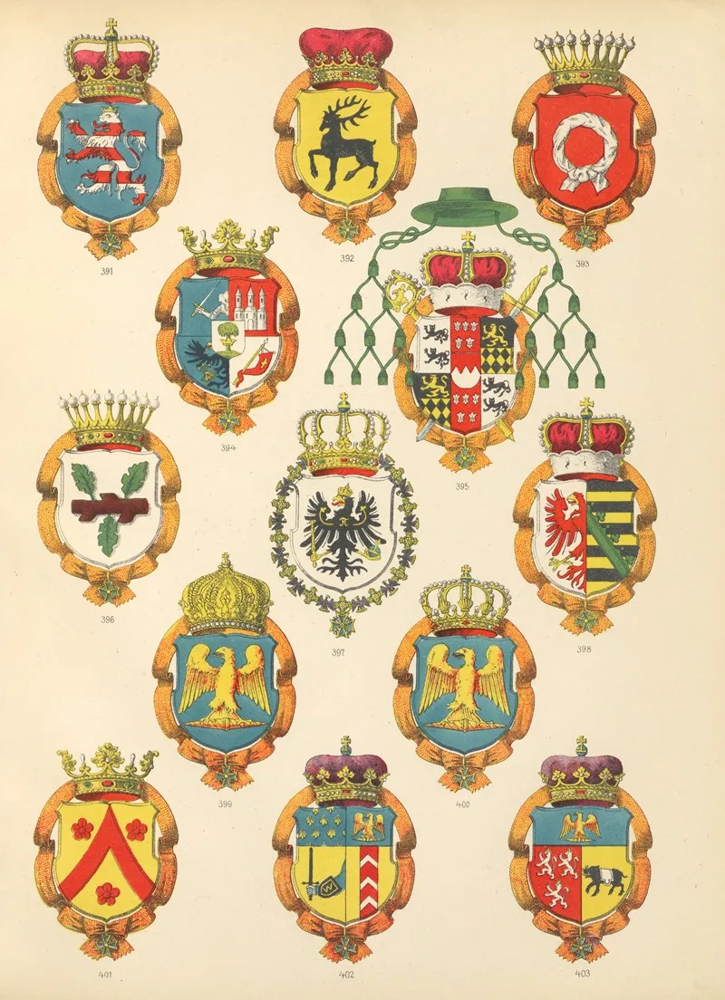 Die Ritter Des Koniglich Preussichen Hohen Ordens Pl 33 Wall Art by W. Moeser - High-Resolution Digital Print