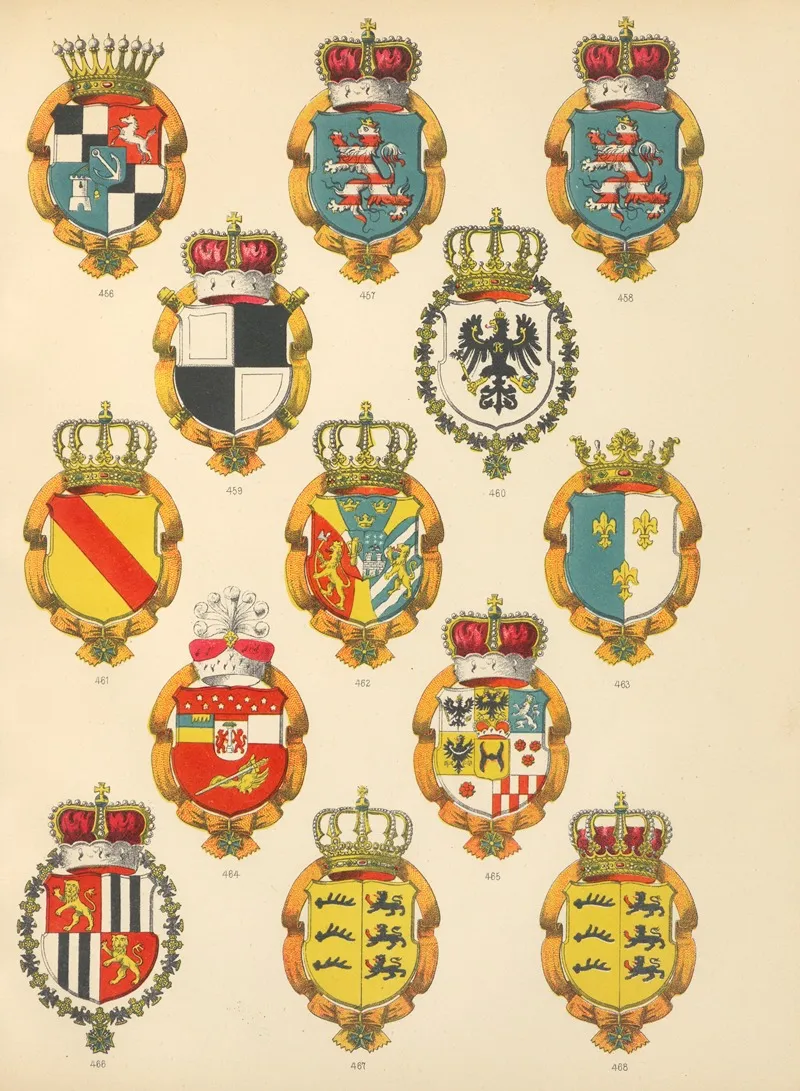 Die Ritter Des Koniglich Preussichen Hohen Ordens Pl 38 Wall Art by W. Moeser - High-Resolution Digital Print